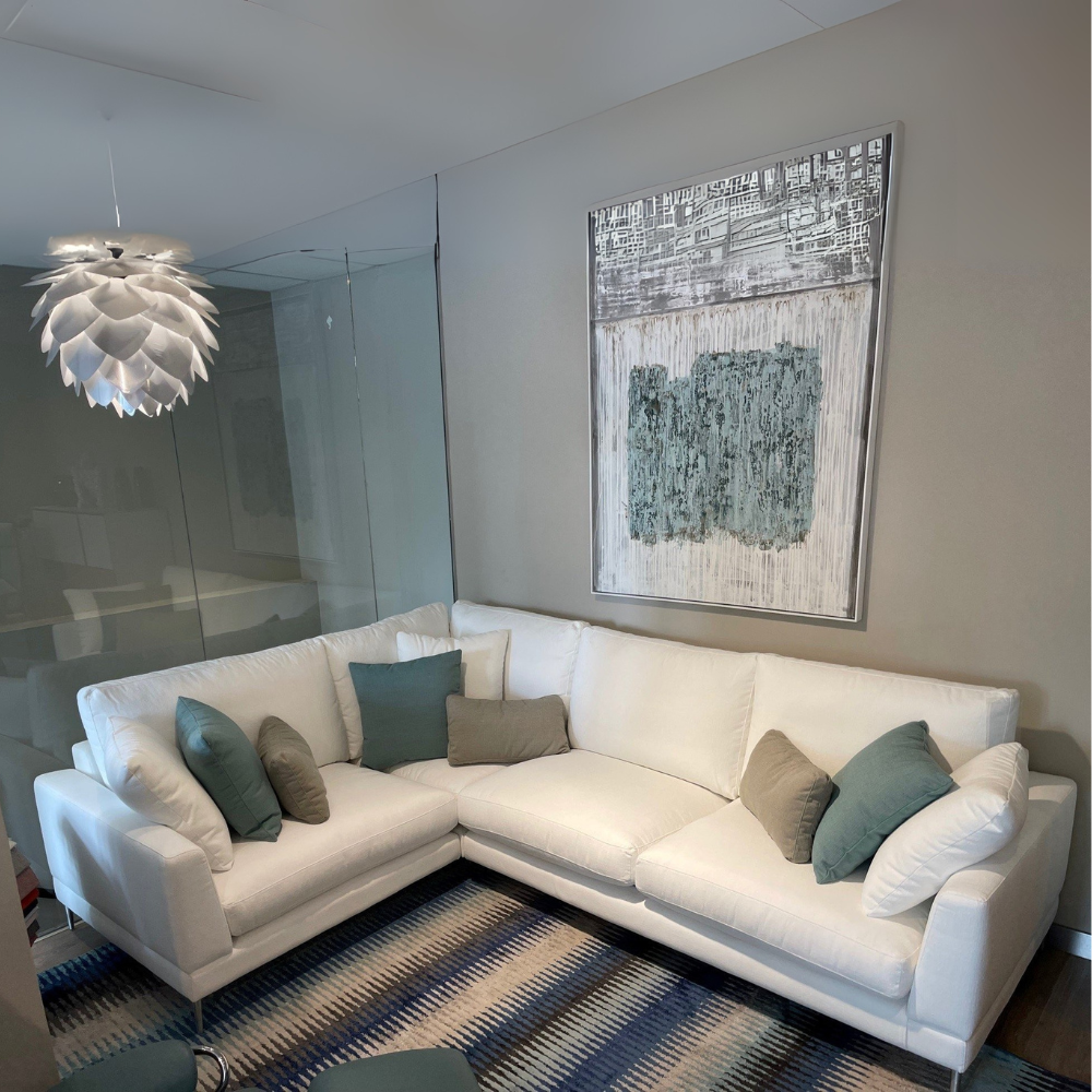 Rinconera de diseño modelo FORMENTERA Tapizado Aquaclean