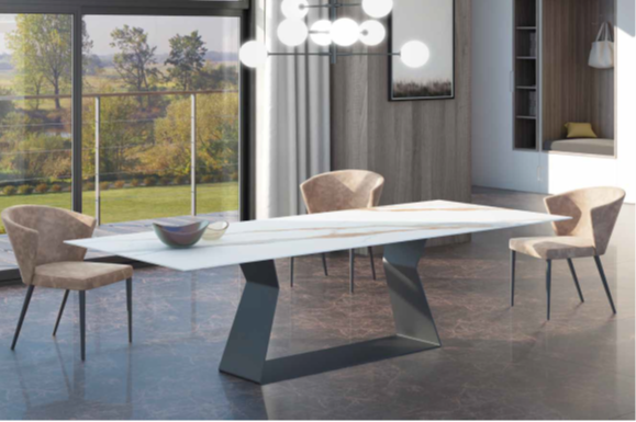 Mesa comedor de diseño Modelo Nadia Tapa Porcelánico
