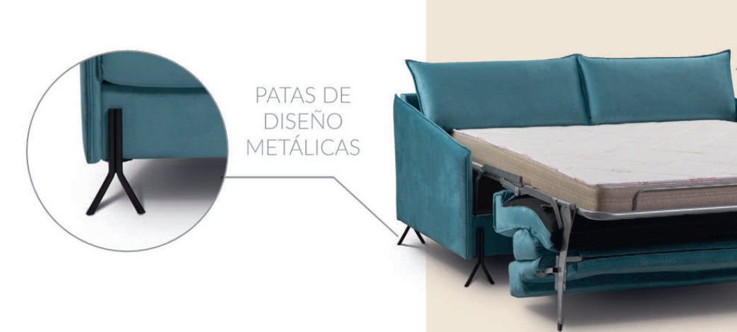 Sofá Cama modelo TURNER con apertura italiana