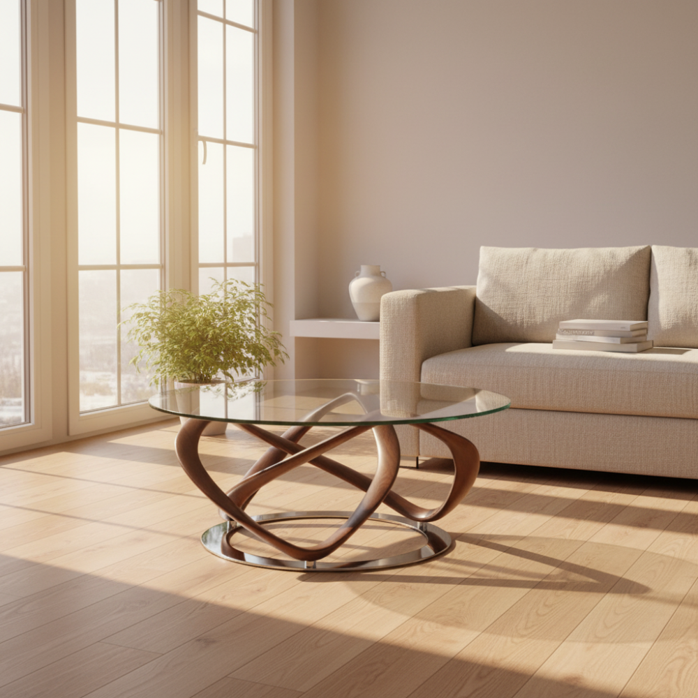 Mesa centro Tapa Circular Colección Elegance