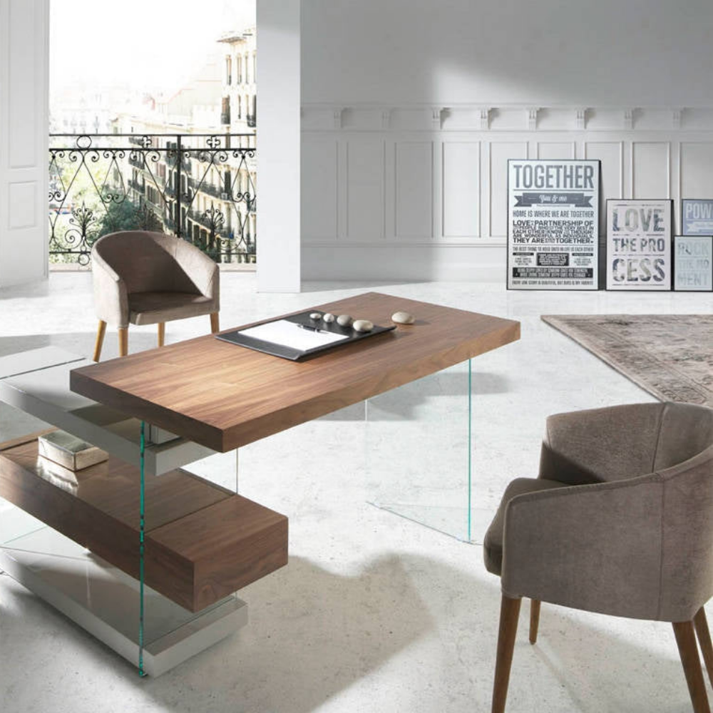 Silla comedor colección Elegance Madera Nogal Tapizado Antimanchas