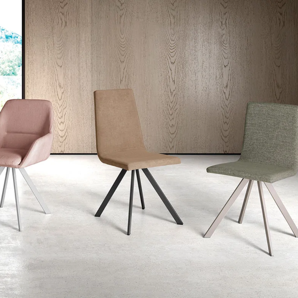 Silla de diseño para Mesa de Comedor Pata metalica