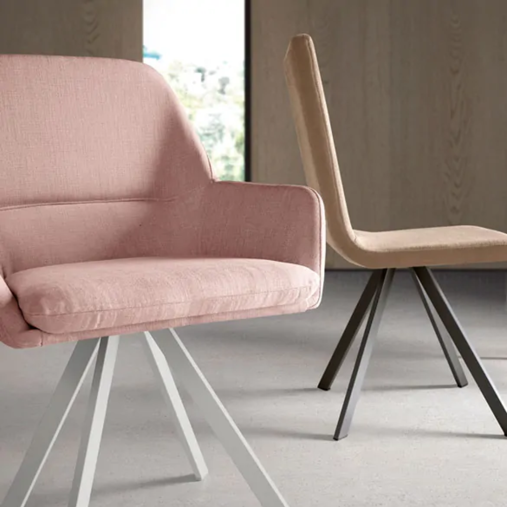 Silla de diseño para Mesa de Comedor Pata metalica