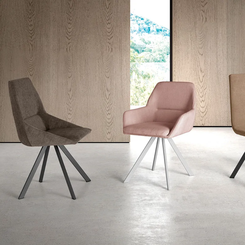 Silla de diseño para Mesa de Comedor Pata metalica