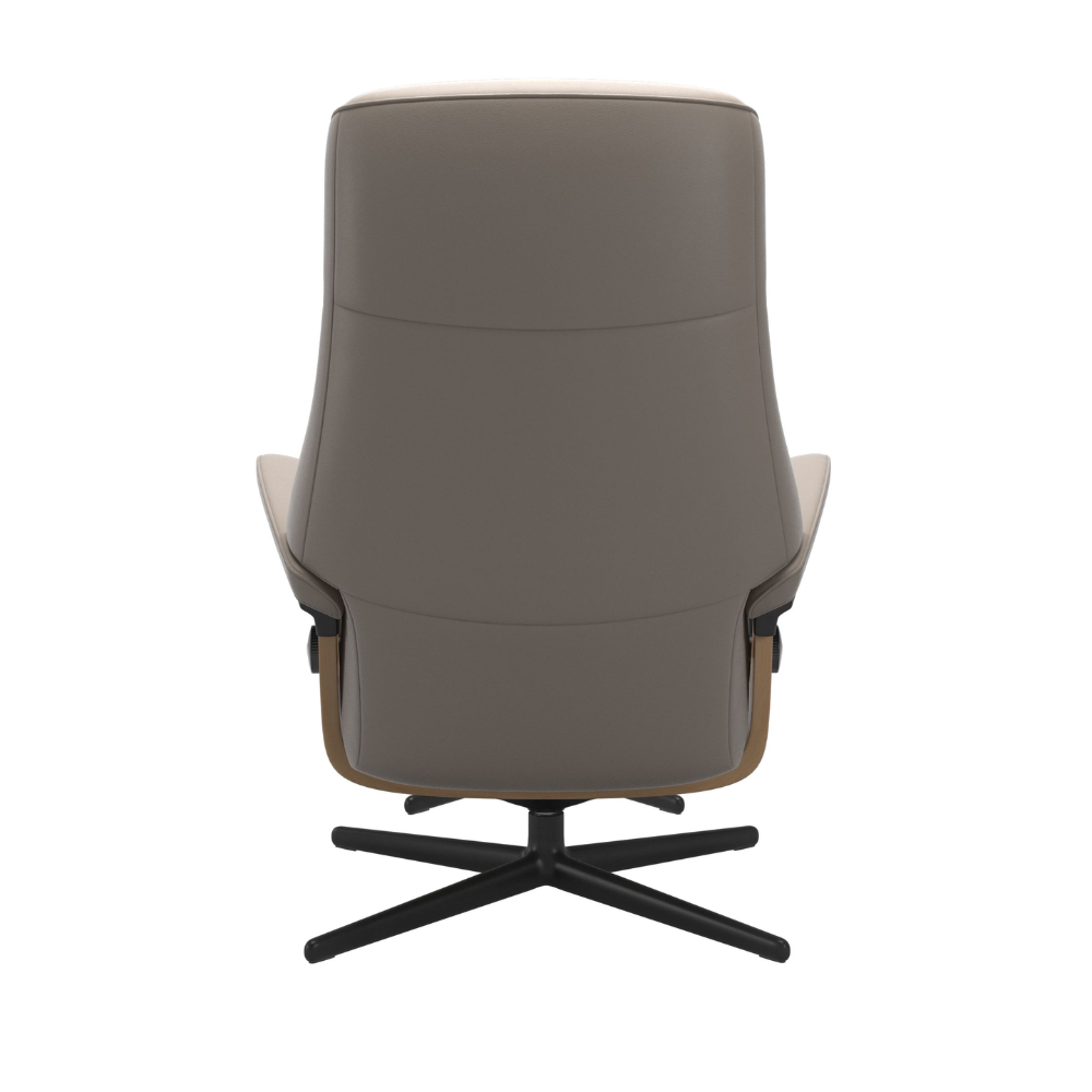 Sillón modelo PHILIP Cross Plus™ System BalanceAdapt™ de Stressless en piel Paloma Pie black