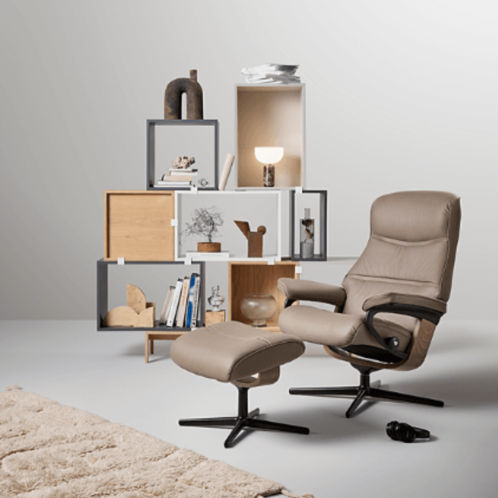 Sillón Stressless modelo Philip Pie Cross Plus™ System Balance Adapt™