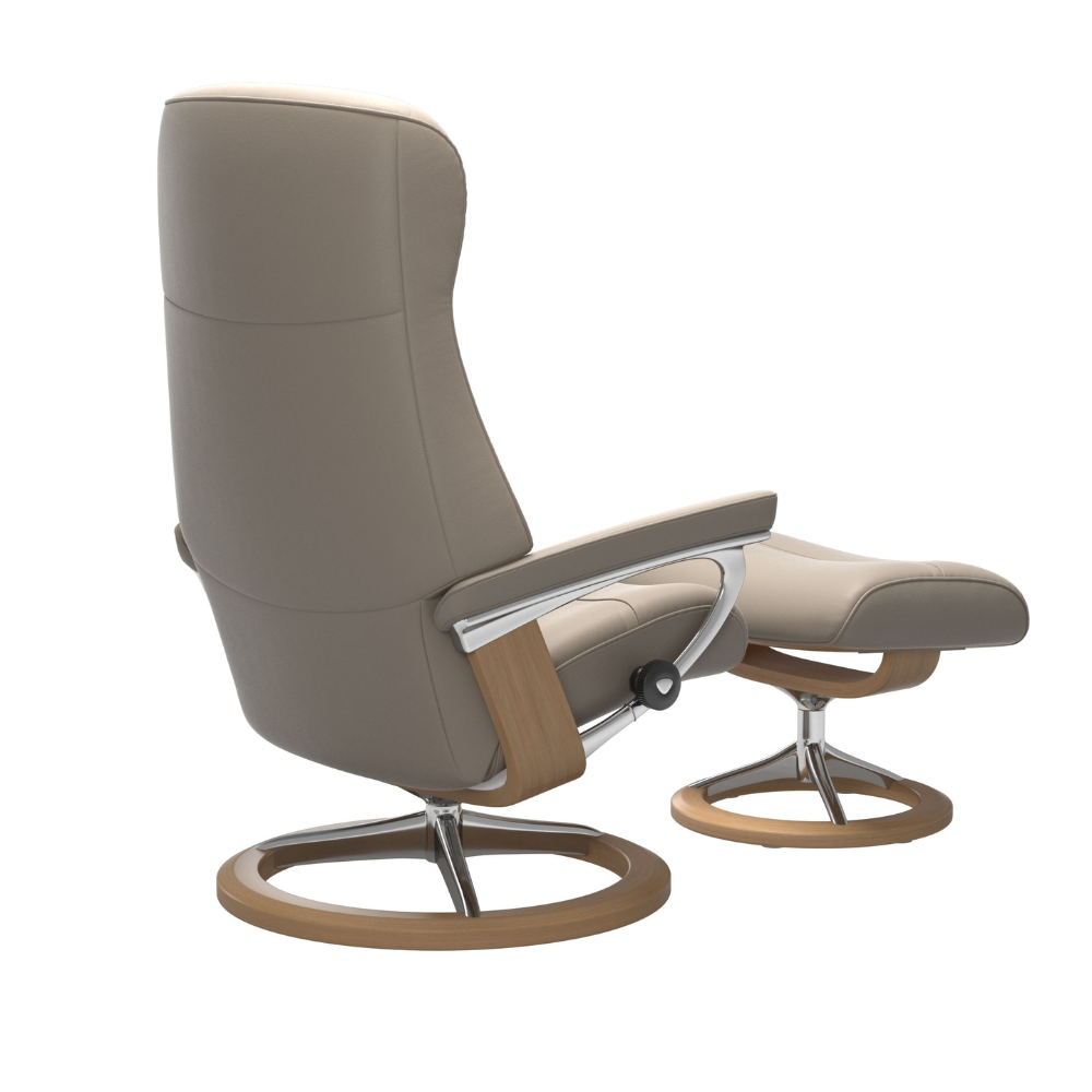 Sillón modelo PHILIP Signature Plus™ System BalanceAdapt™ en piel Paloma Pie cromo