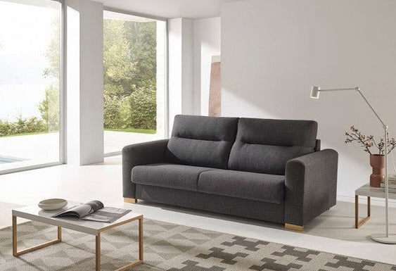 Sofá cama modelo FARO en color promo gris antractia