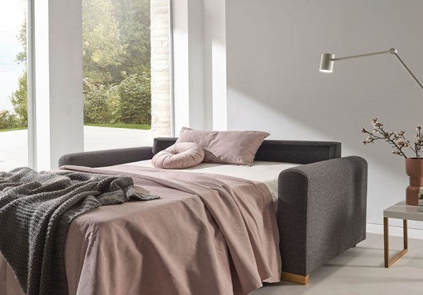Sofá cama modelo FARO en color promo gris antractia