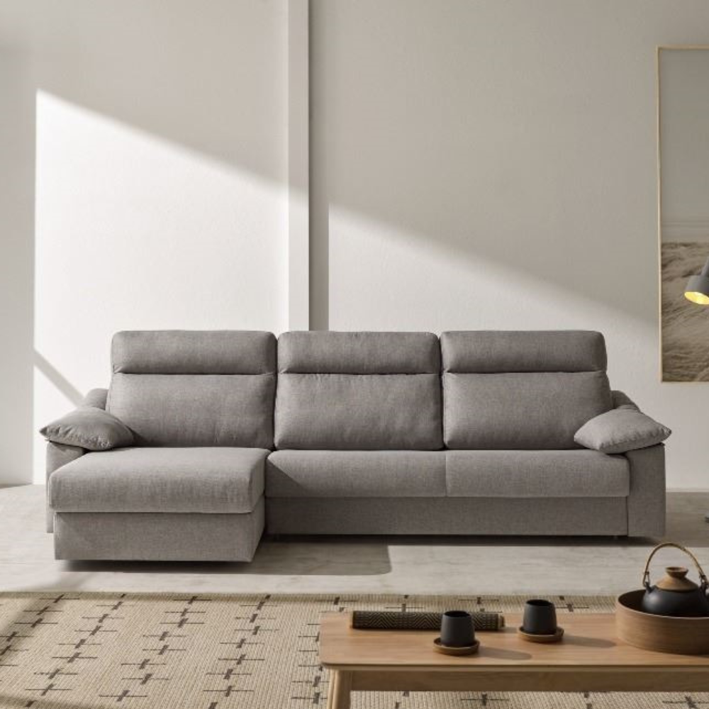 Sofá cama con chaiselongue modelo BERTON color promo