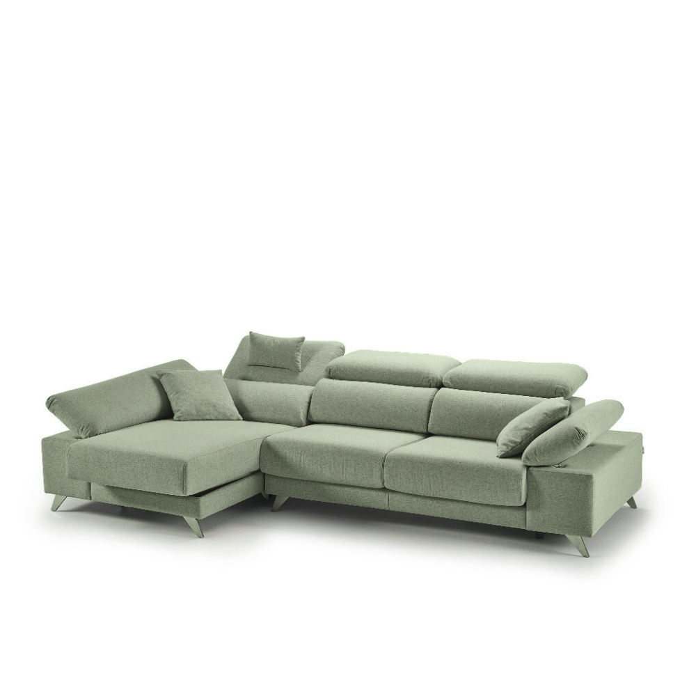 Sofa modelo NICE con chaiselongue en Tapizado AQUACLEAN