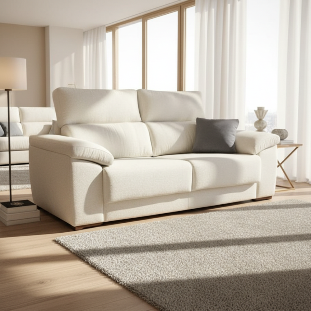 Sofa moderno barato modelo VELLS Tapizado en Tela AQUACLEAN Disponible en nuestras tiendas de diseño Sidivani en Madrid y en nuestra web