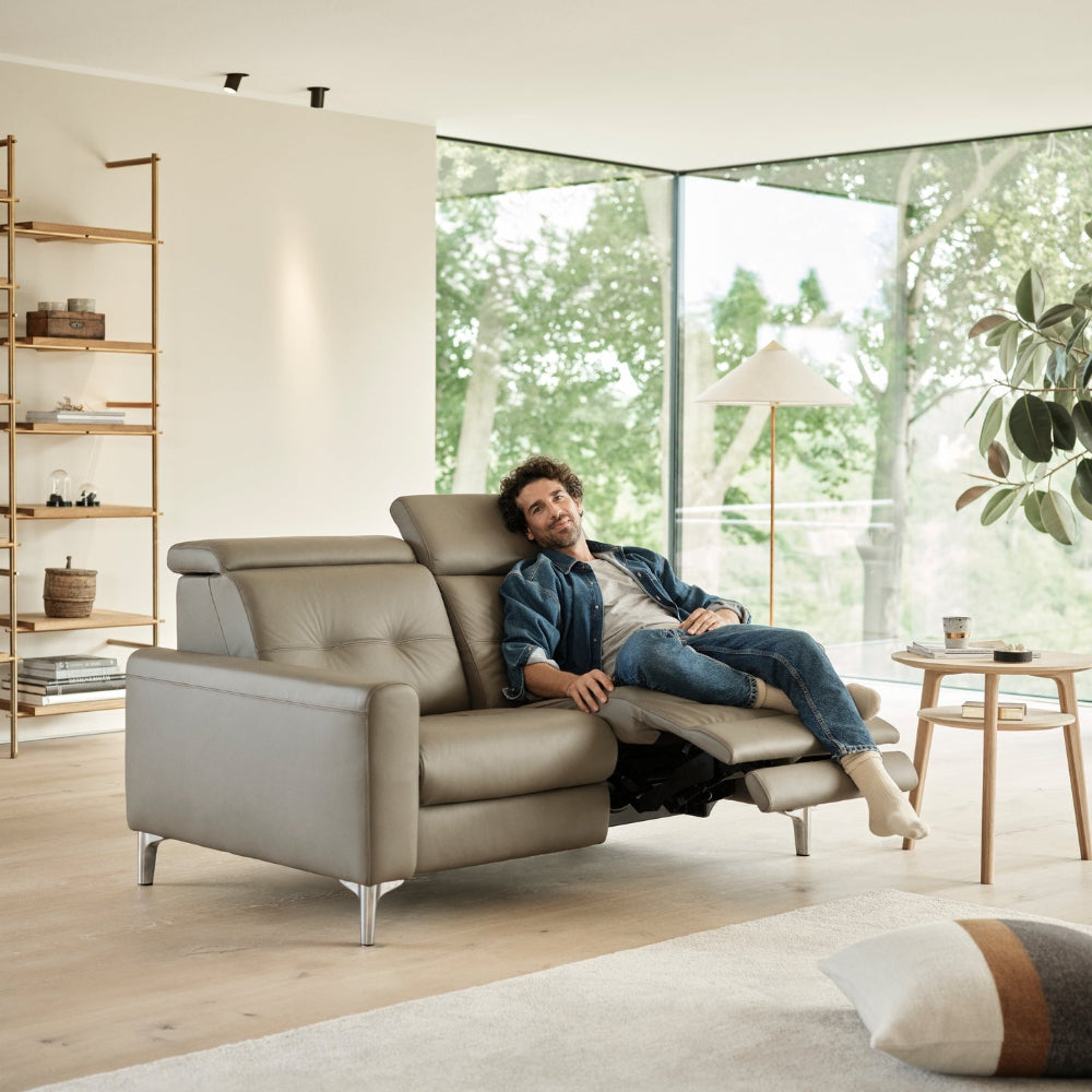 Sofá 2 plazas modelo ANNA A1 Stressless® Power™ piel Paloma