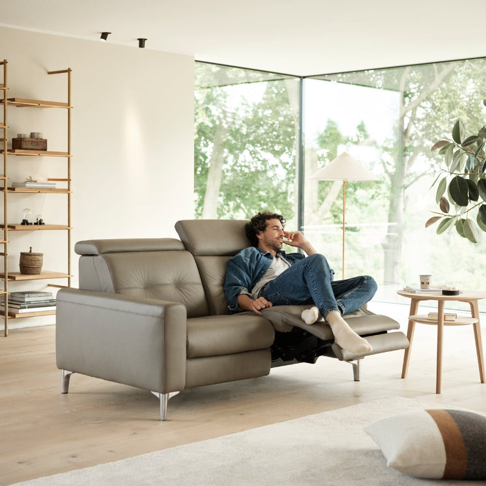 Sofá 2 plazas modelo ANNA A1 Stressless® Power™ piel Paloma