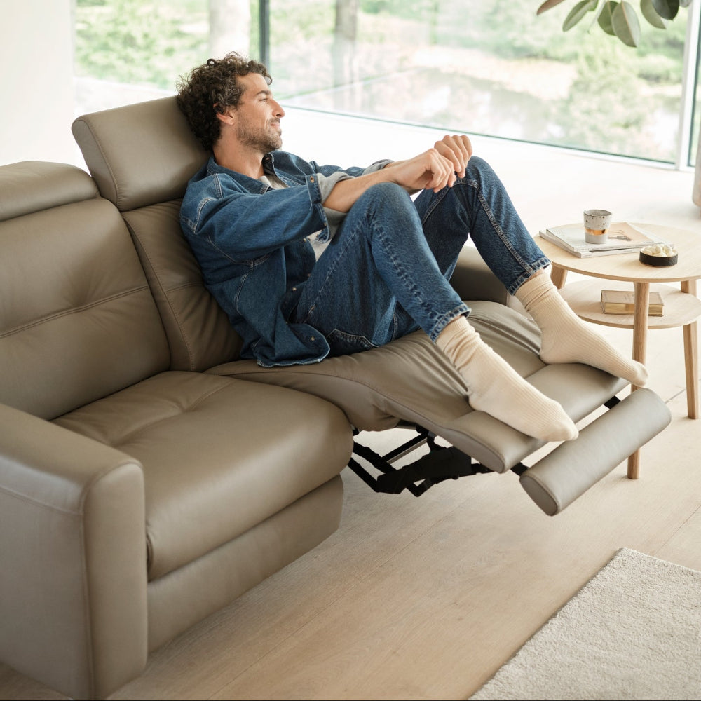 Sofá 2 plazas modelo ANNA A1 Stressless® Power™ piel Paloma