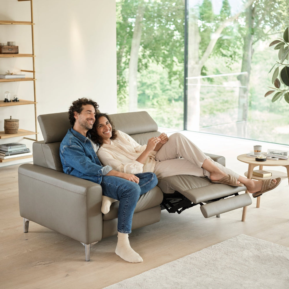Sofá 2 plazas modelo ANNA A1 Stressless® Power™ piel Paloma