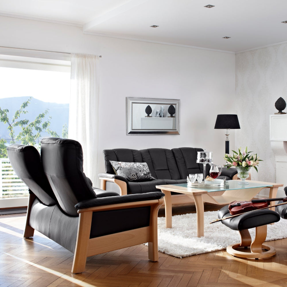 Sofá 3 plazas modelo BUCKINGHAM Stressless® Plus System™ piel Paloma