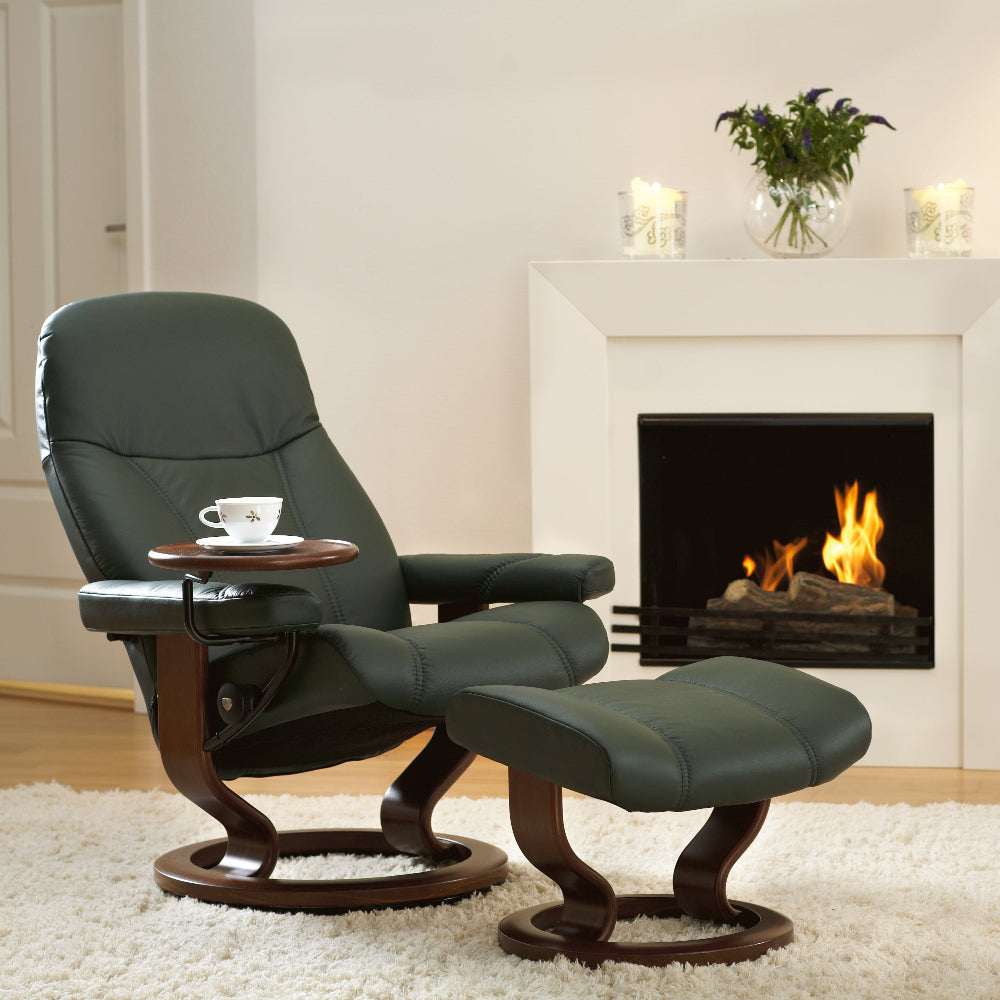Sillon modelo CONSUL Classic Plus™ System de STRESSLESS en piel Paloma
