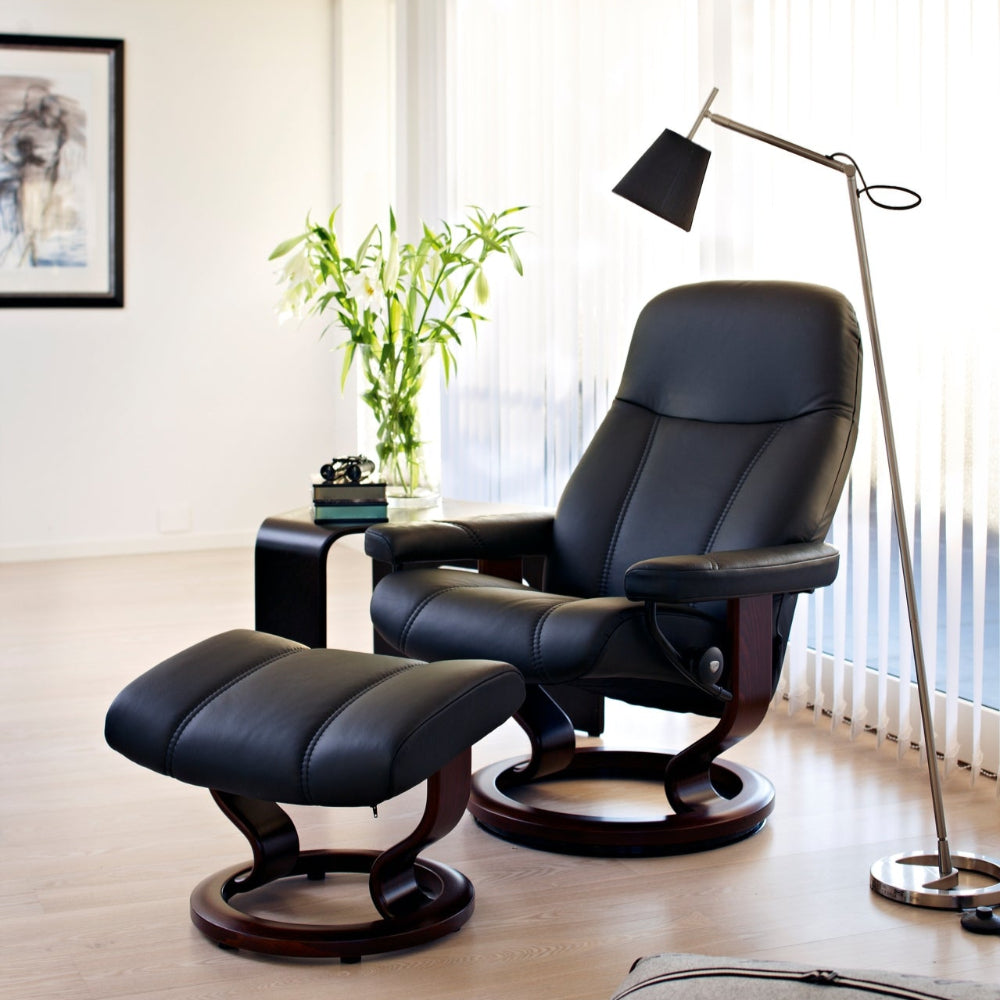 Sillon modelo CONSUL Classic Plus™ System de STRESSLESS en piel Batick