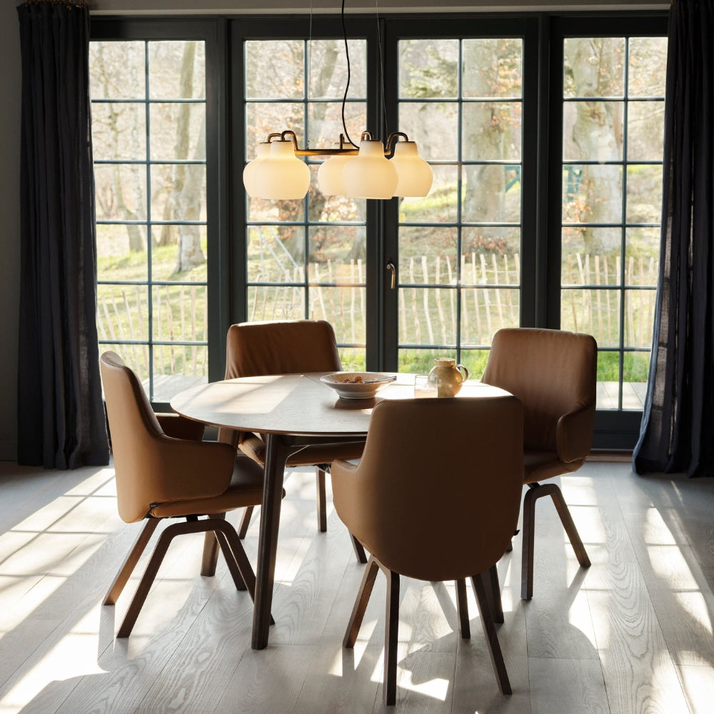 Silla de comedor Stressless® modelo LAUREL D200 con brazos Pie de Madera