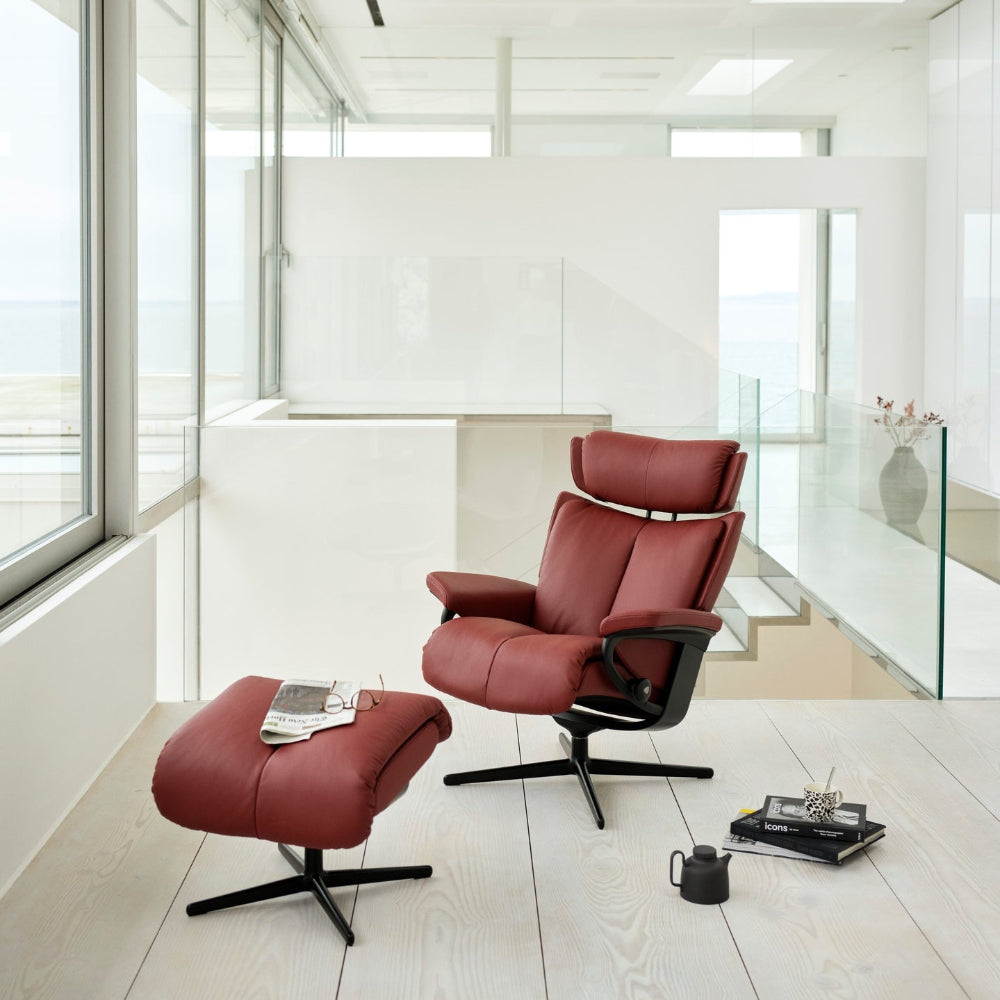 Sillón modelo MAGIC Cross Plus™ System BalanceAdapt™ en piel Batick