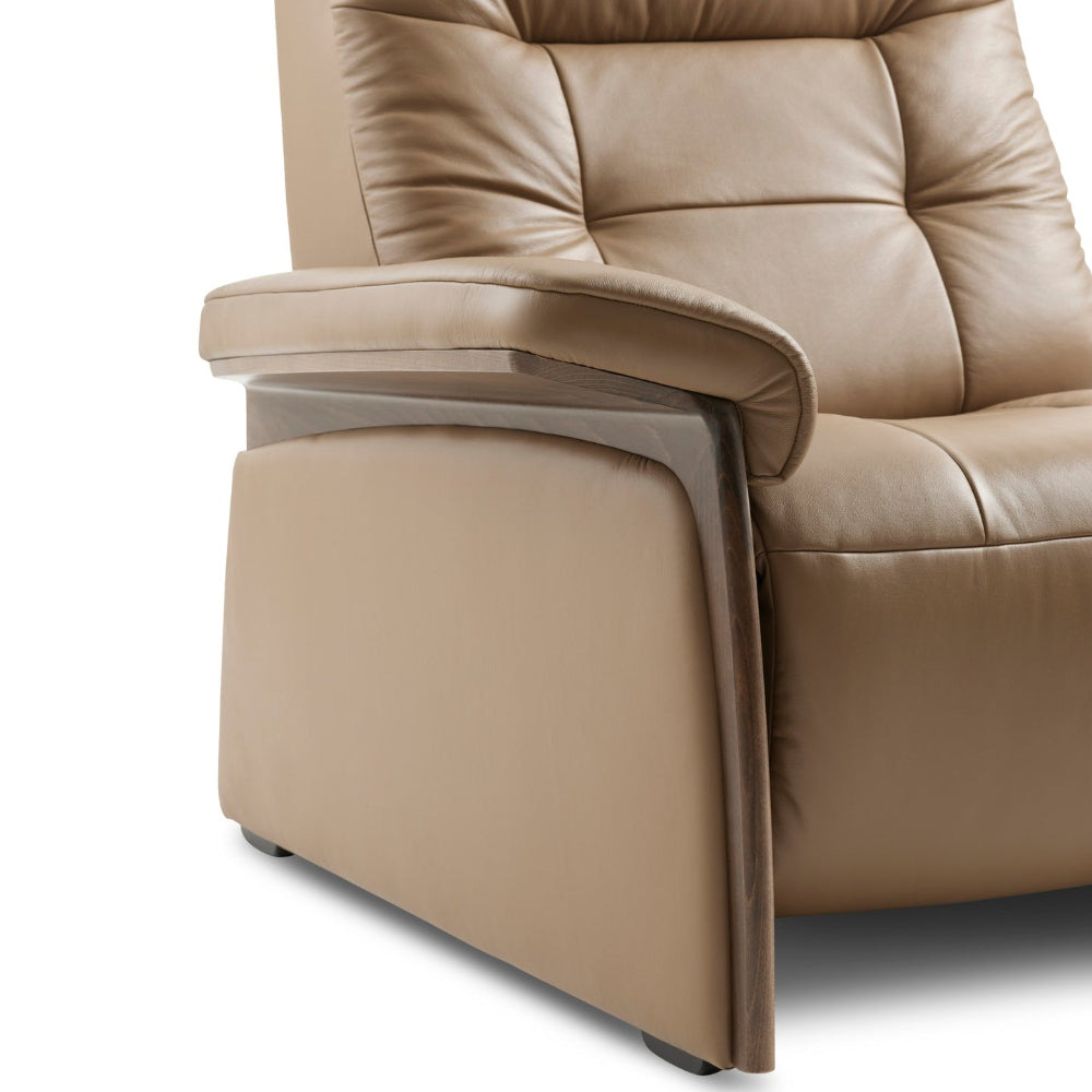 Sofá 2 plazas modelo MARY Stressless® Power™ Brazo Wood piel Paloma