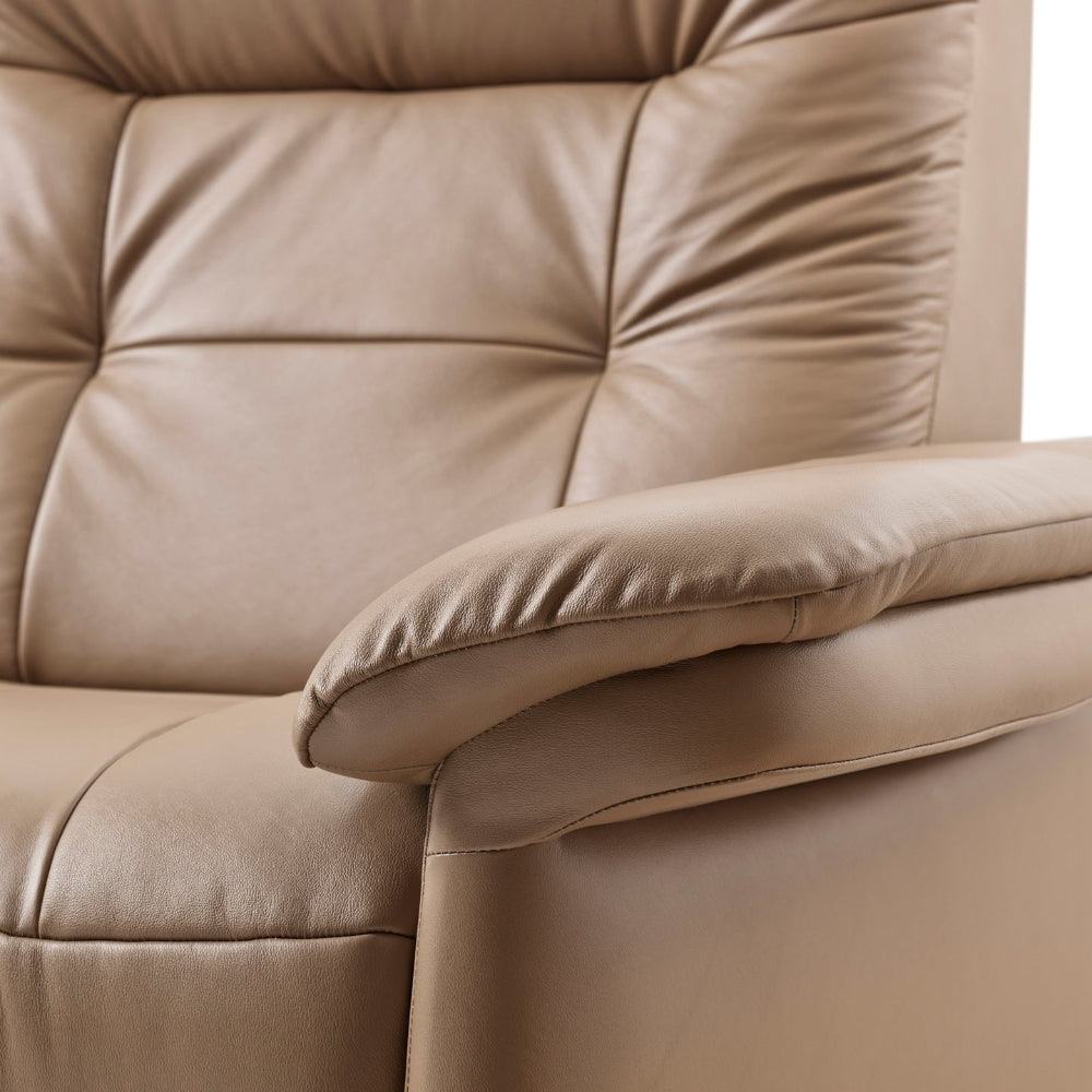 Sofá 2 plazas modelo MARY Stressless® Power™ Brazo Tapizado piel Paloma