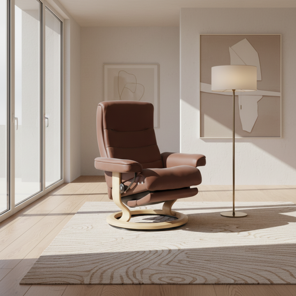 Stressless Nordic Leg confort M Paloma Copper Eik Disponible en nuestras tiendas de diseño Sidivani en Madrid y en nuestra web