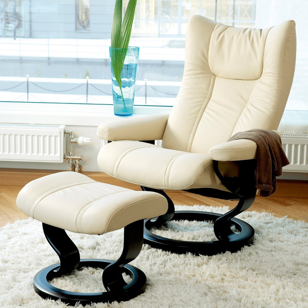 Sillón modelo WING Classic Plus™ System de STRESSLESS en piel Batick