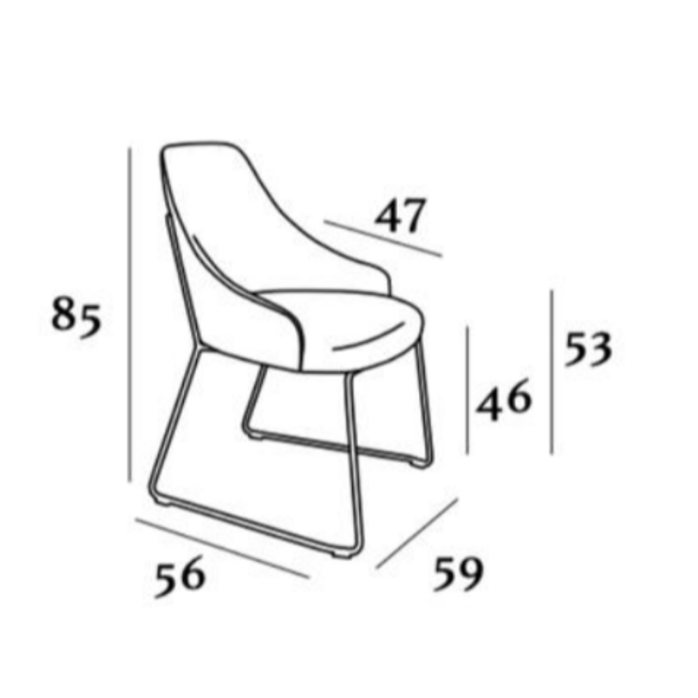 Silla Clásica para Mesa de Comedor Pata Metal
