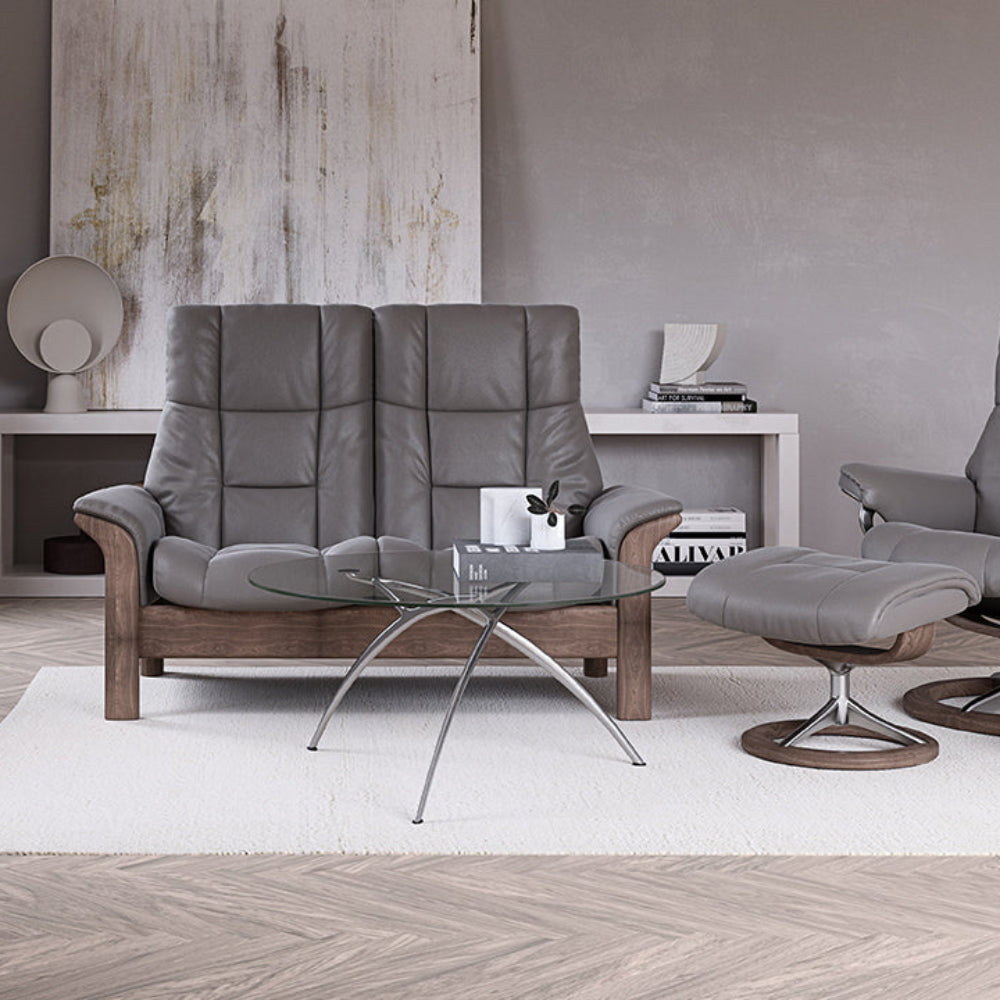 Sofá 2 plazas modelo WINDSOR Stressless® Plus System™ piel Paloma