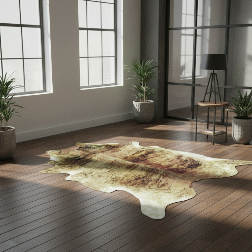 Alfombra de diseño en piel Naturals propuesta C