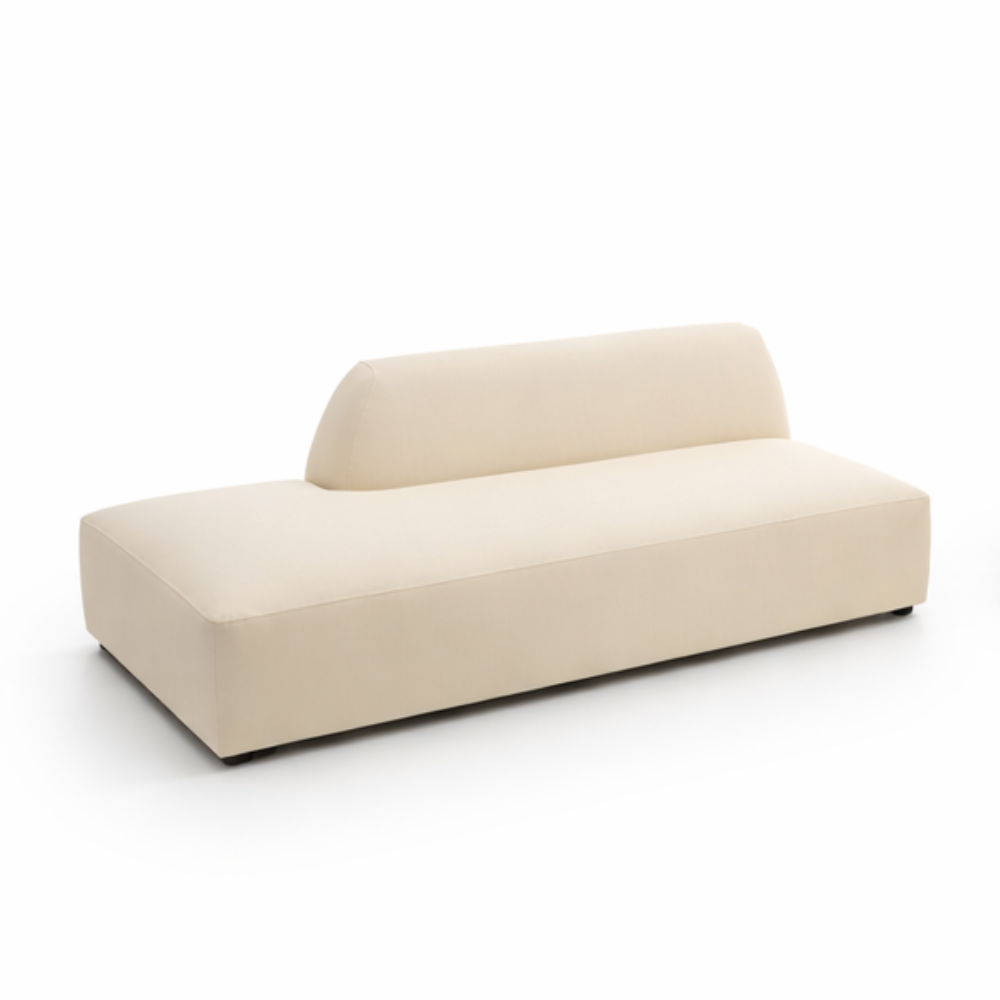 Sofá modular con Chaiselongue Tapizado apto para exterior modelo ALMA