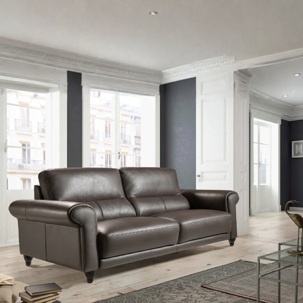 Sofá deslizante con carro Modelo ALMENARA en piel