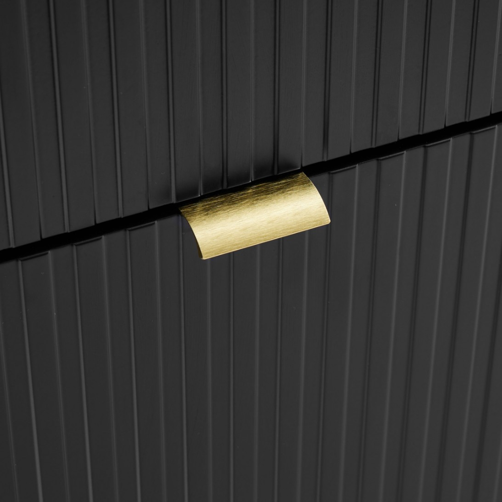Aparador MDF y Melamina Lacado en Negro