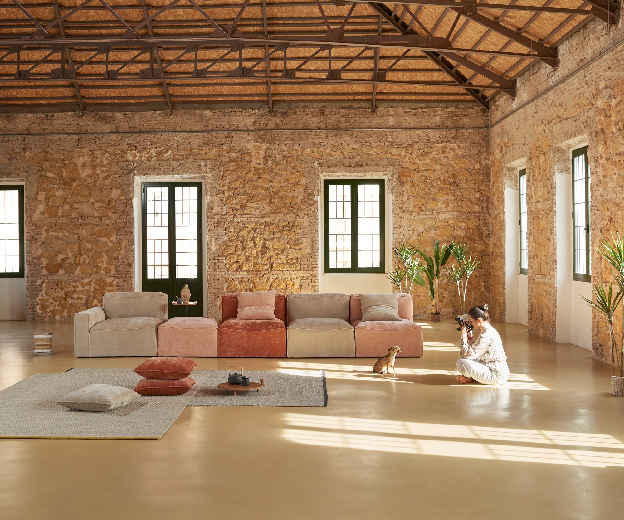 Sofá de diseño modular convertible modelo BABAR