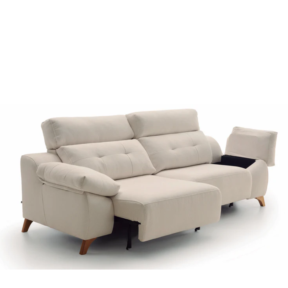 Sofá con asientos extraíbles con carro modelo BOOBOO tapizado Aquaclean