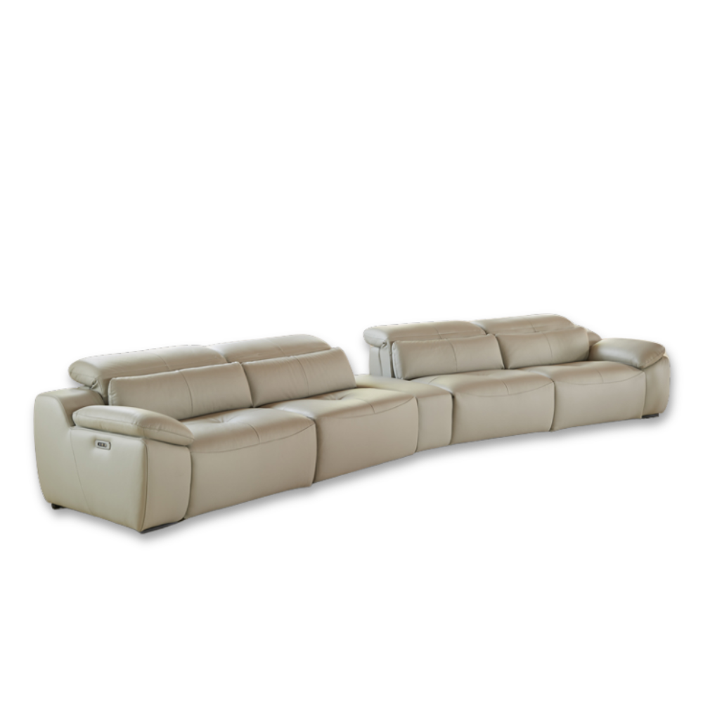 Home cinema con asientos relax modelo BOSSANOVA en piel