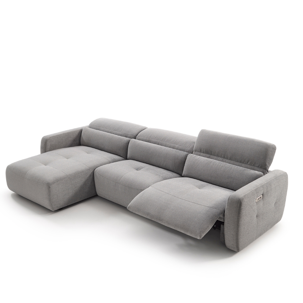 Chaiselongue de diseño con asientos relax y brazo reducido modelo BOSSANOVA