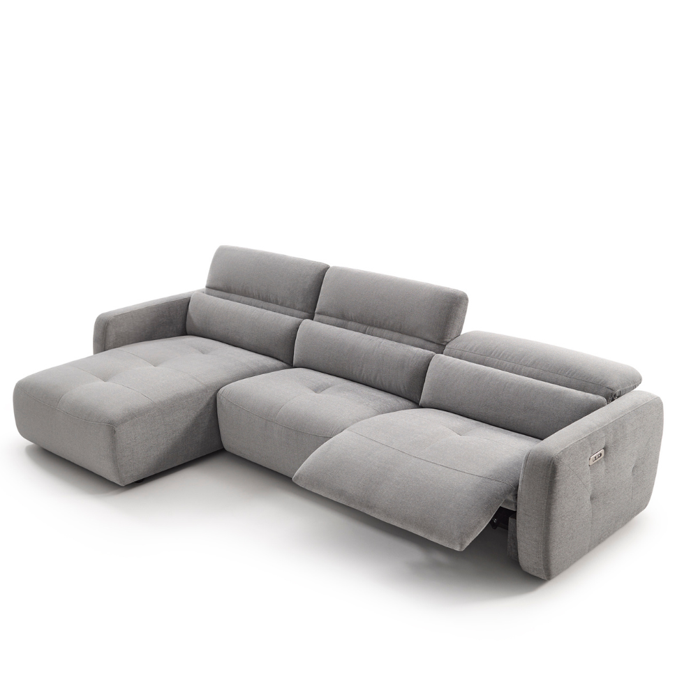 Chaiselongue de diseño con asientos relax y brazo reducido modelo BOSSANOVA