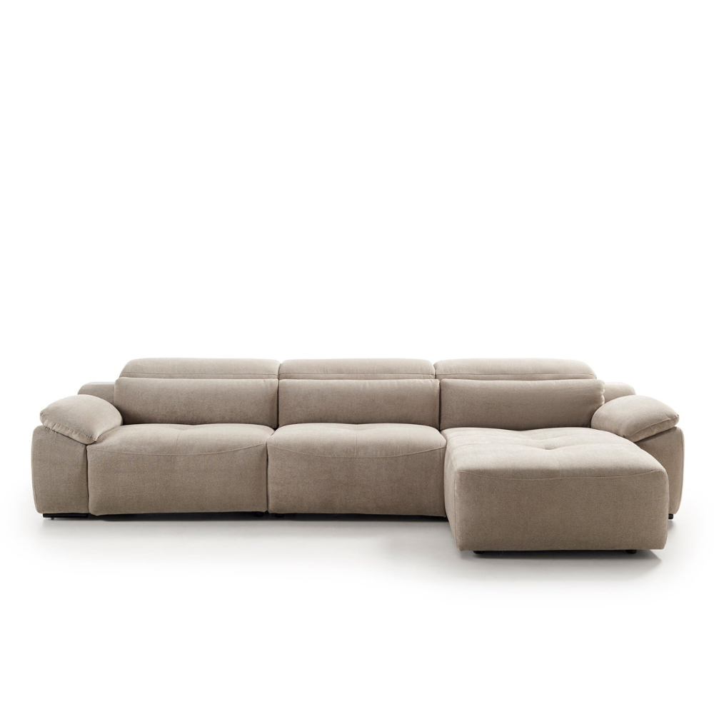 Chaiselongue BOSSANOVA con asientos relax y brazo almohada Tapizado Crevin