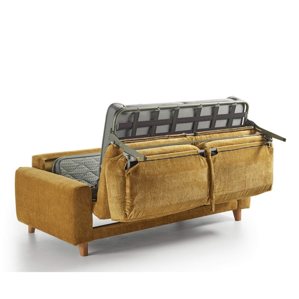 sofa cama modelo brisa disponible en sidivani abriendose