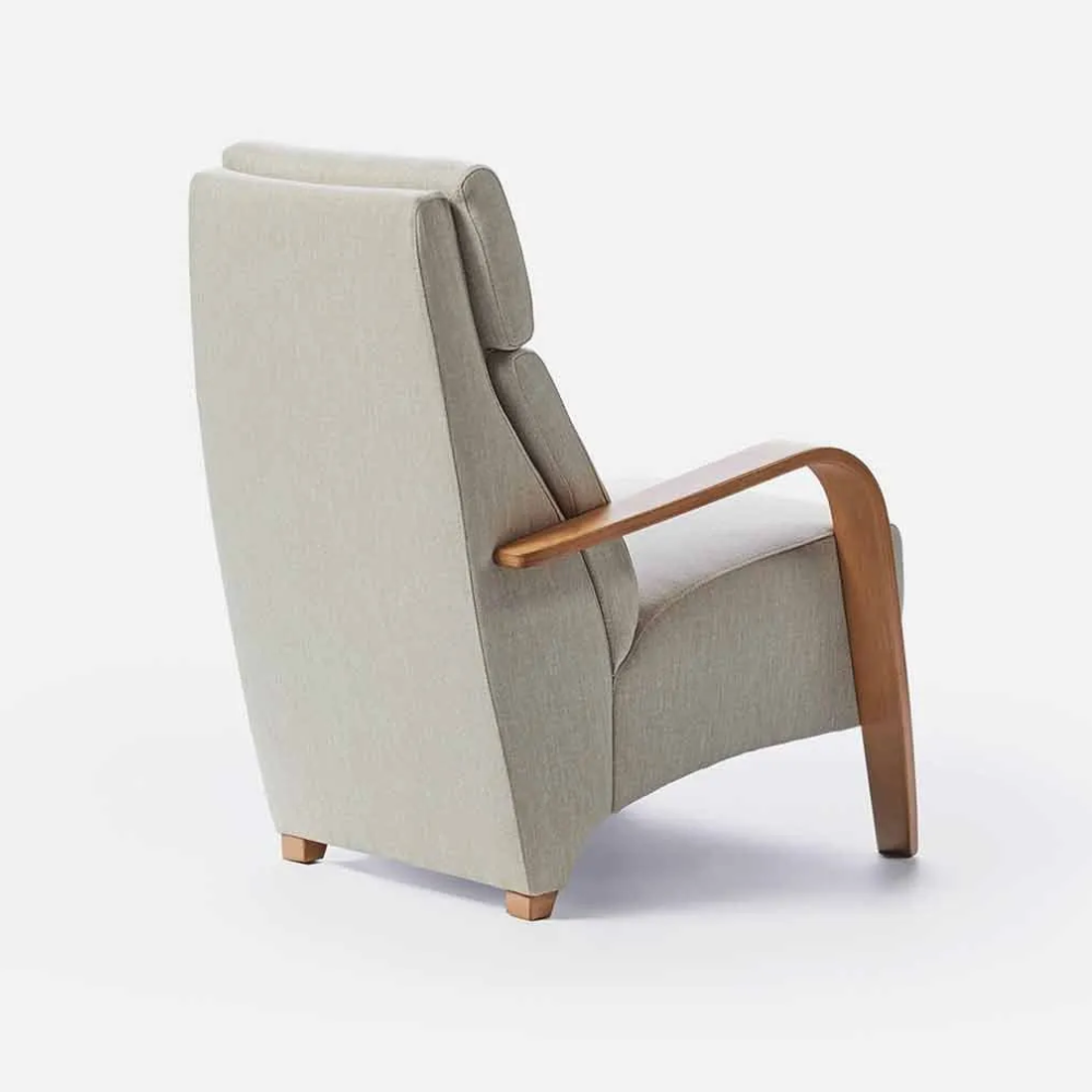 Butaca de diseño nórdico modelo CKINI vista por detras