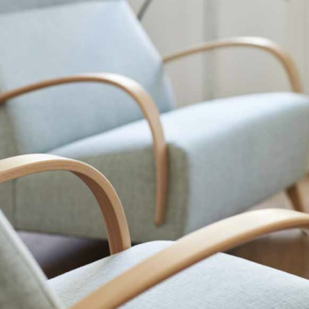 detalle del Sofá de 2 ó 3 plazas de diseño nórdico modelo ANYZ