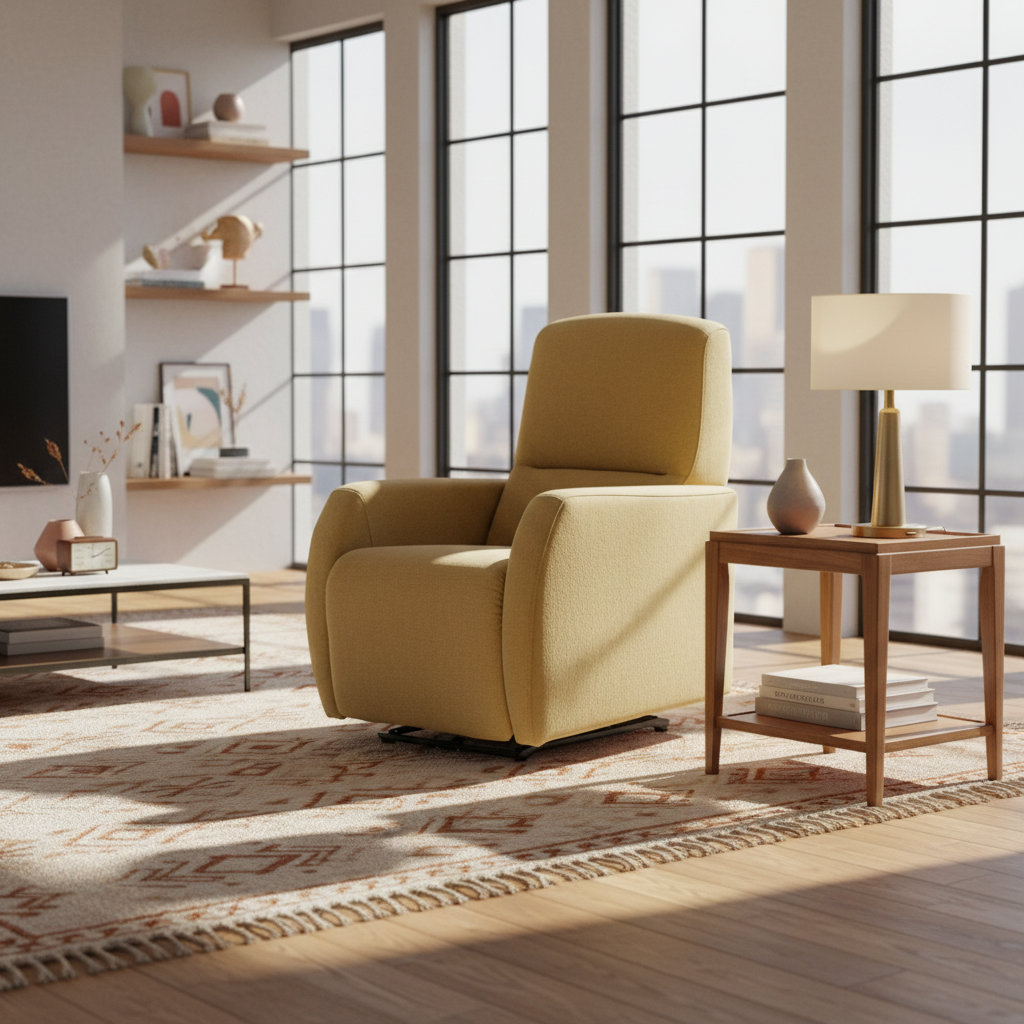 Sillón relax manual modelo MELVIN en tela