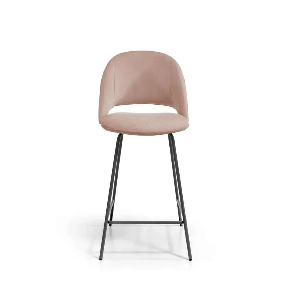 Taburete de diseño estructura metal negro