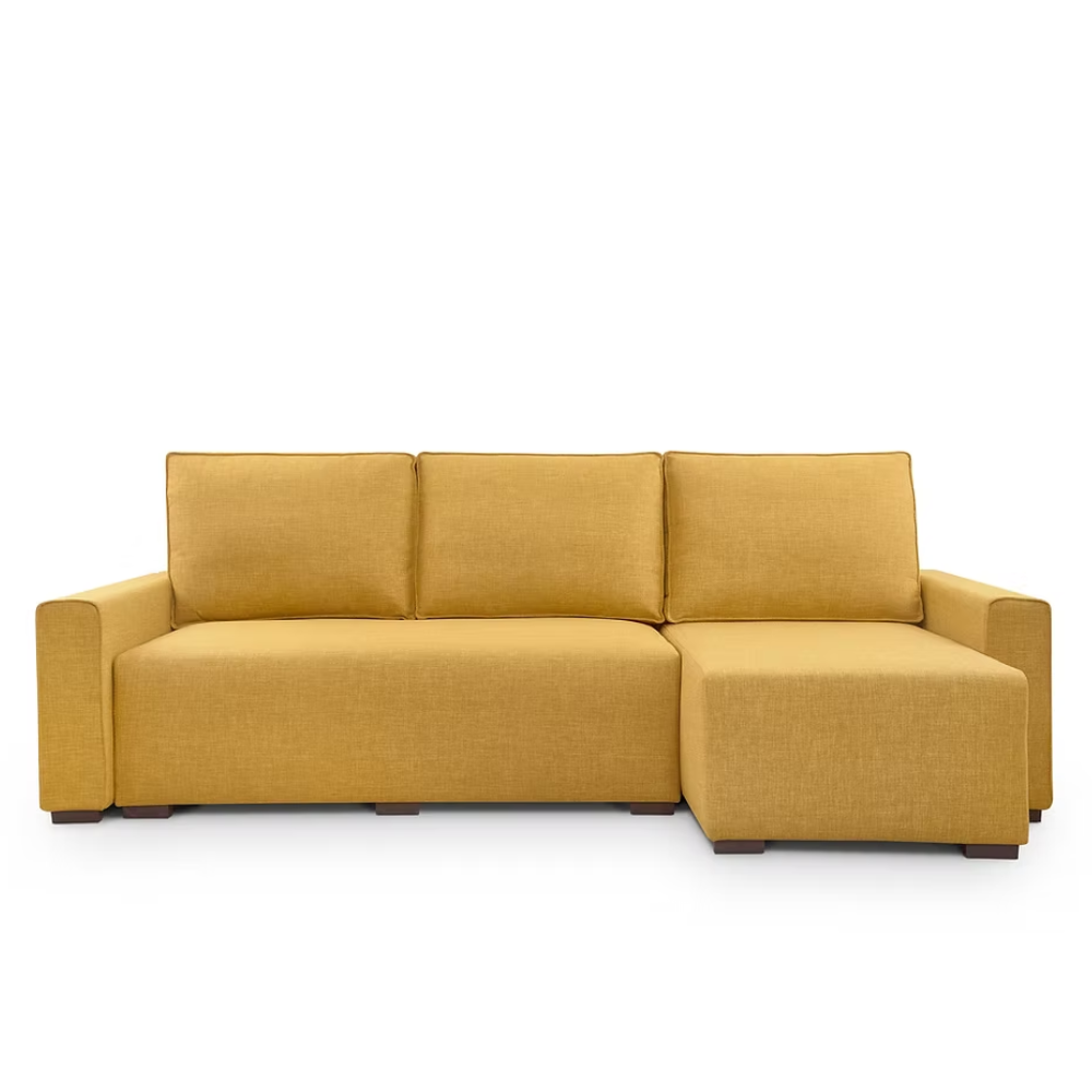 Sofá cama con Chaiselongue sistema hop y almacenaje modelo SODI