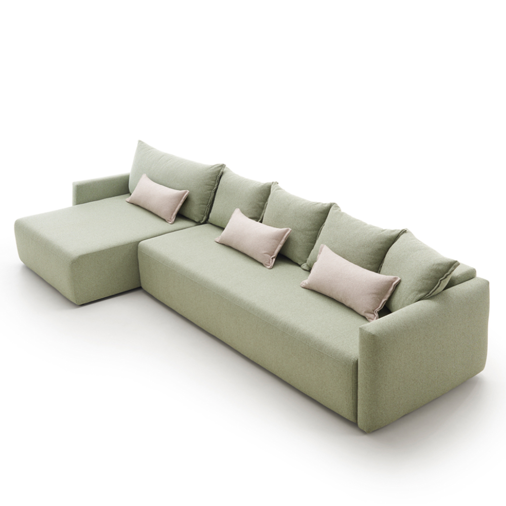 Chaiselongue cama modelo BASINGER tapizado Aquaclean