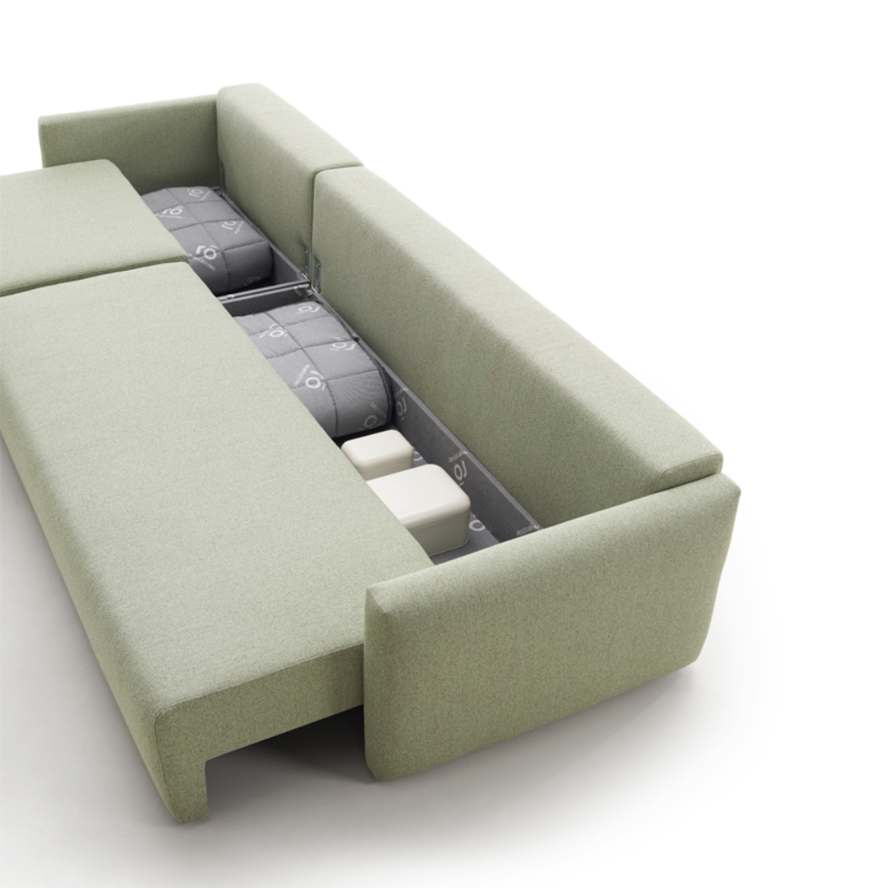 Chaiselongue cama modelo BASINGER tapizado Aquaclean