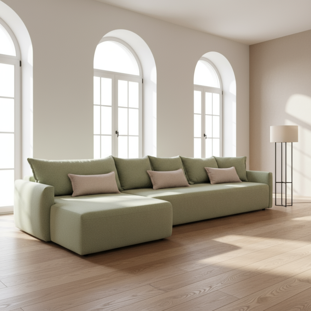 Chaiselongue cama modelo BASINGER tapizado Aquaclean